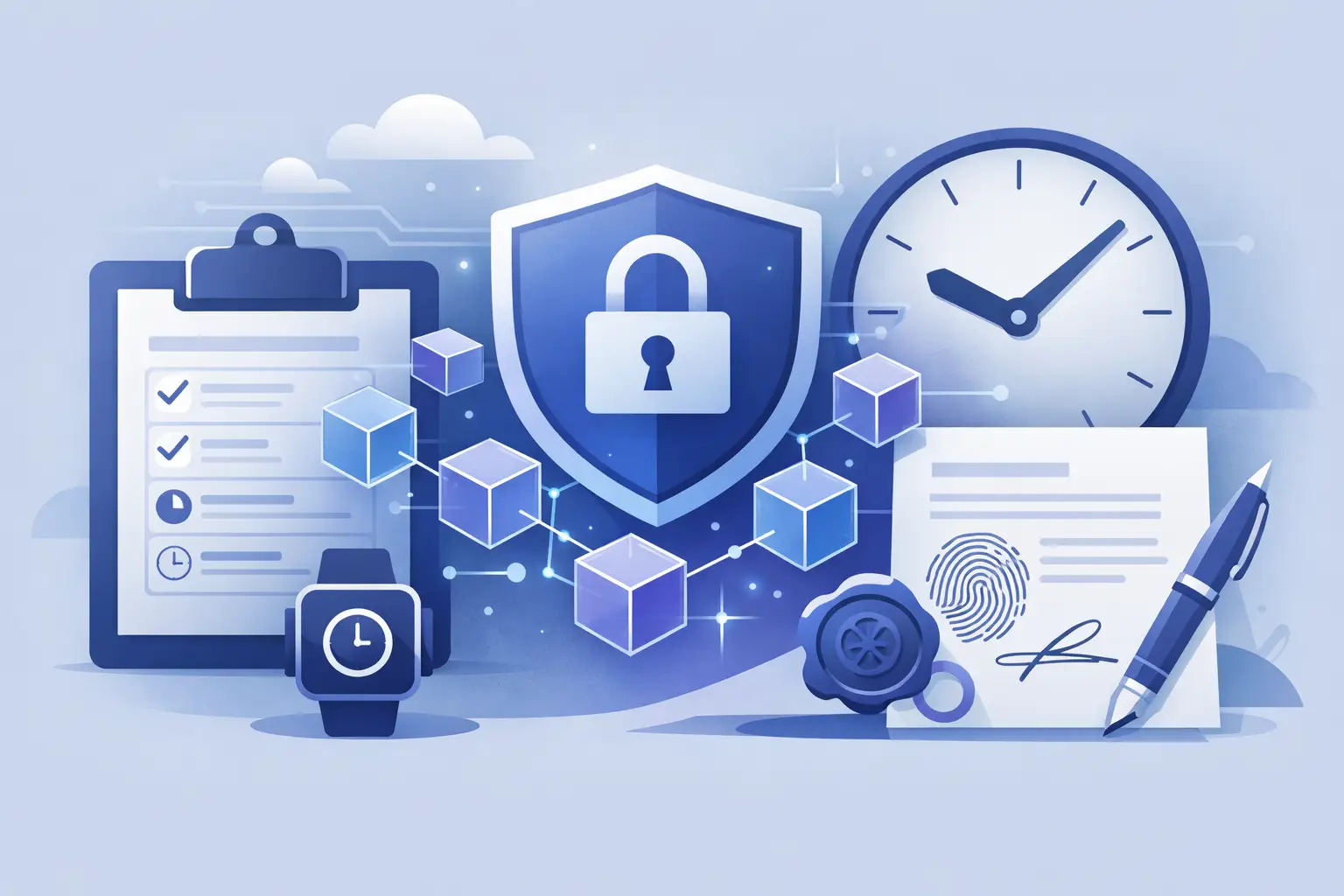 Registro horario protegido con sellado criptográfico para garantizar su integridad